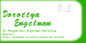 dorottya engelman business card